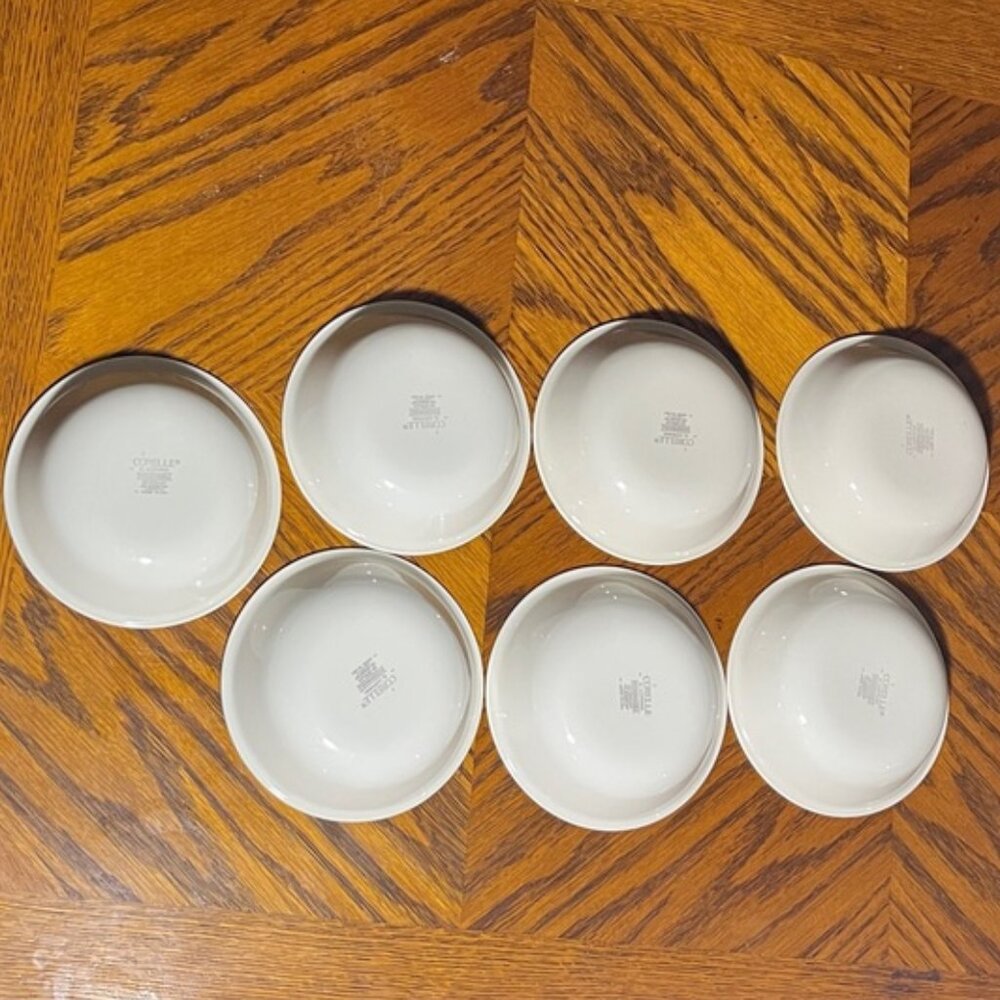 Corelle Sandstone 5 3/8" Fruit/Dessert (Sauce) Bowl Set of 7 - Picture 7 of 9